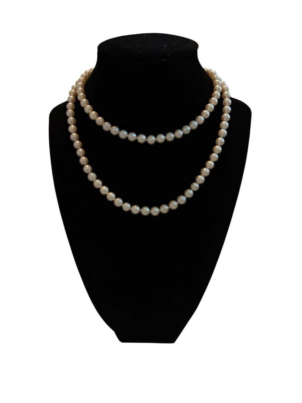 Classic Pearl Bead Necklace with 14K Gold Closure - Picture 4 of 11